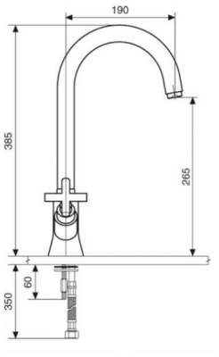Смеситель для кухни Emmevi Spirit New 31057 Хром