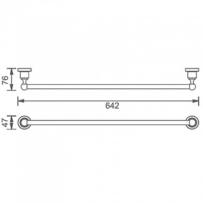 Полотенцедержатель Aquanet 3824 Латунь