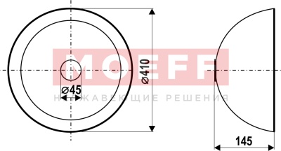 Раковина одинарная встраиваемая MF-122