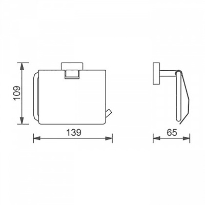 Держатель туалетной бумаги Aquanet 4786 Хром