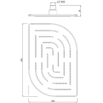 Верхний душ Jaquar Maze OHS-CHR-85859M Хром