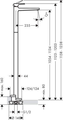 Смеситель для раковины Hansgrohe Metropol 32530000 Хром