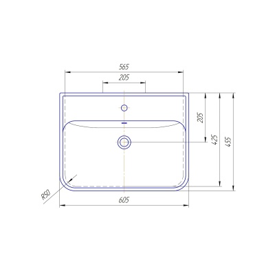Раковина Кировит Олимпия 600 Белая