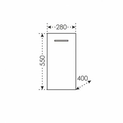Тумба СанТа Омега ТН 28 307004 Белая