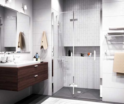 Душевая дверь в нишу WasserKRAFT Aller 10H 120x200 Хром