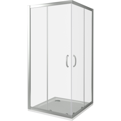 Душевой уголок Good Door Infinity CR-80 80х80 профиль Хром стекло прозрачное