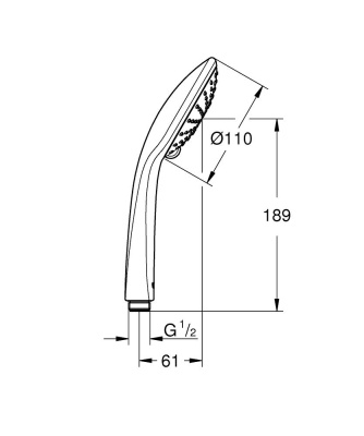 Ручной душ Grohe Euphoria 27238000 Хром