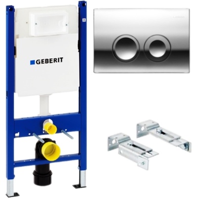 Комплект унитаза Geberit Selnova 500.265.01.1 с инсталляцией Duofix Delta UP100 458.124.21.1 с сиденьем Микролифт и клавишей смыва Хром