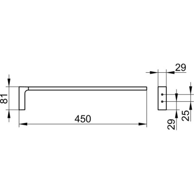 Полотенцедержатель Keuco Edition 11 45 11120 010000 Хром