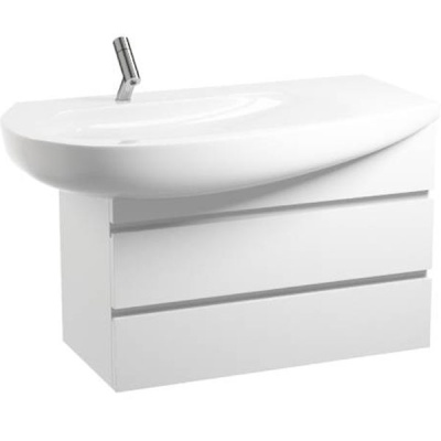 Тумба под раковину Laufen Alessi One 90 подвесная L Белый лак
