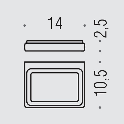 Мыльница Colombo Design Lulu B6201.gold Золото