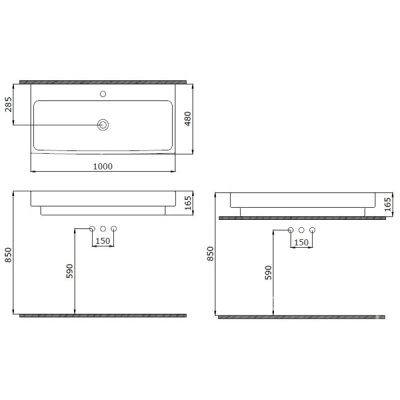Раковина Bocchi Scala Arch 1079 Белая глянцевая