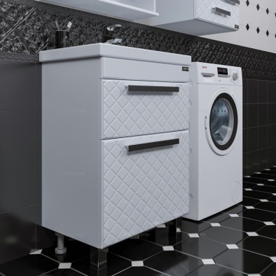 Тумба с раковиной СанТа Калипсо 60 217008лN Белая