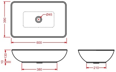 Раковина Artceram Tai 60 TAL001 01 00 Белая