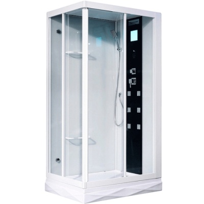 Душевая кабина Orans SR-86152 AR 110x80 с гидромассажем профиль Белый задние стенки Белые