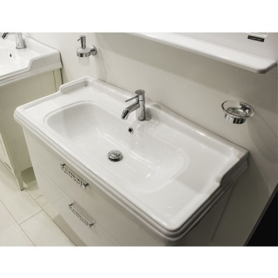 Тумба с раковиной Comforty Монако 100 4136346 Белая