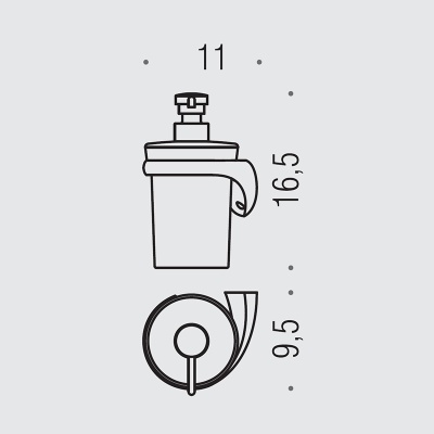 Дозатор для жидкого мыла Colombo Design Link В9310 SX.000 Белый, Хром