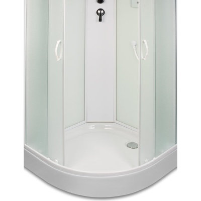 Душевая кабина Mirwell MR3510P-C 100х100 профиль Белый стекло матовое