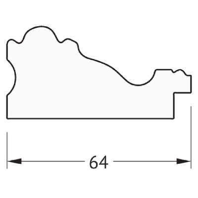 Зеркало Evoform Definite 52х42 Версаль бронза