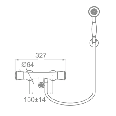 Смеситель для ванны Schein Superior 8066139 Хром