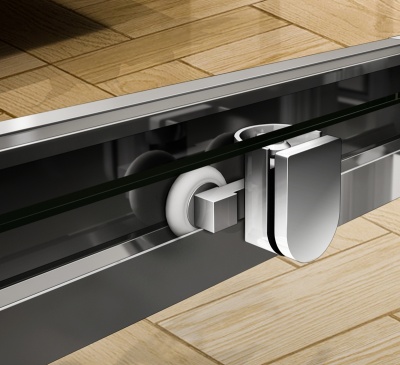 Душевая дверь в нишу Cezares Pratico BF-1 120 профиль Хром стекло прозрачное