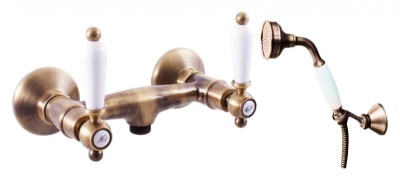 Смеситель для душа Rav Slezak Morava retro MK580.5/2SM бронзовый, с ручками МК5