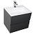 Тумба под раковину Aquanet Алвита 90 240111 подвесная Серый антрацит