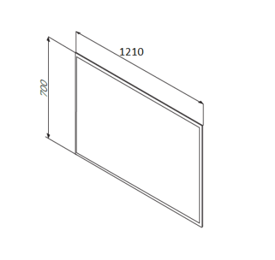 Зеркало AM.PM Spirit V2.0 121 с подсветкой Хром