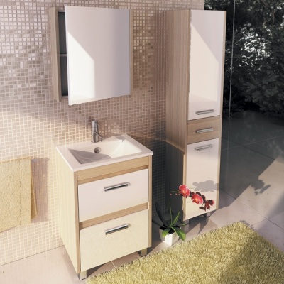 Тумба с раковиной Comforty Тулуза 60 3129378 Сосна лоредо