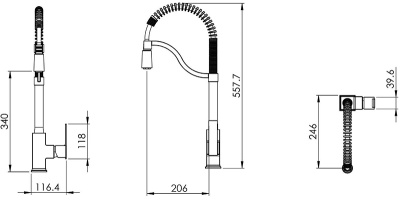 Смеситель для кухни Shouder Sharp 0380604 Хром