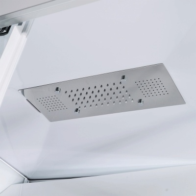 Душевая кабина Orans SR-86152 R 110x80 с гидромассажем профиль Белый задние стенки Белые