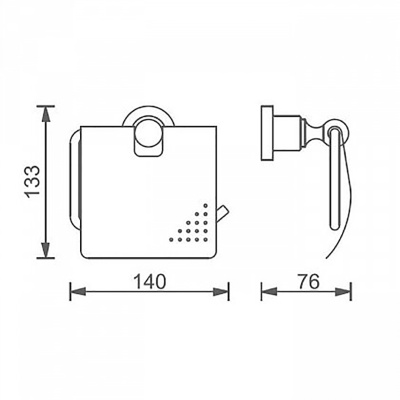 Держатель туалетной бумаги Aquanet 3886 Латунь