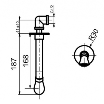 Излив для смесителя Webert Opera AC0983560 Черный матовый