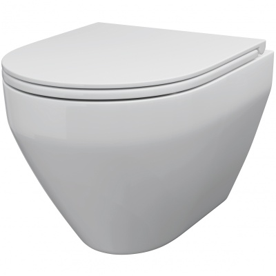 Комплект унитаза AM.PM Spirit FlashClean C701700WH+C707857WH с инсталляцией Viega Prevista Dry 792855 с сиденьем Микролифт и клавишей смыва Хром