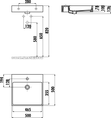 Раковина Creavit Next 50 NX255-00CB00E-0000 Белая
