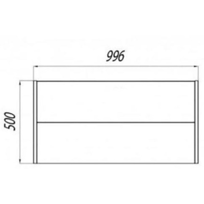 Тумба под раковину Акватон Брук 100 подвесная 1A202101BCDF0 Коричневая