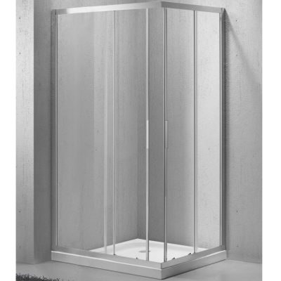 Душевой уголок BelBagno Sela AH-2 100x80 профиль Хром стекло прозрачное