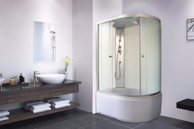 Душевая кабина Parly Bianco Эконом EB120L(N) 120х215 профиль Сатин стекло матовое