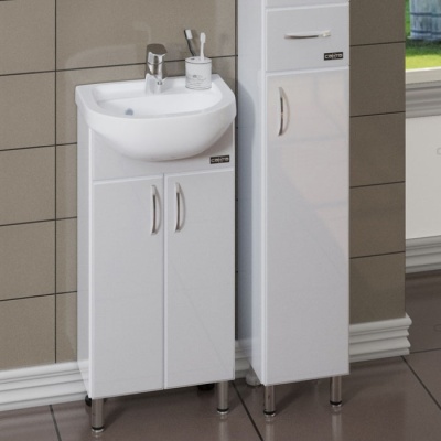 Тумба с раковиной СанТа Сити 40 Белый