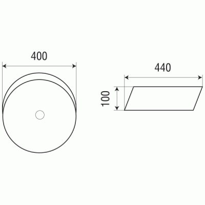 Раковина-чаша WeltWasser Elbach 3264 40 10000003828 Белый глянец