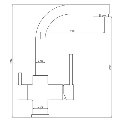 Смеситель для кухни Swedbe Selene Plus 8148M с фильтром Медь