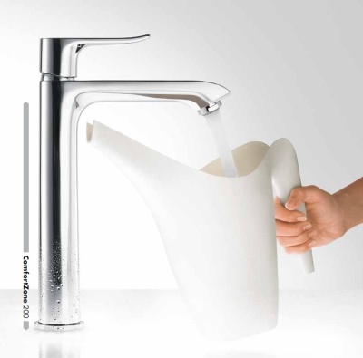Смеситель для раковины Hansgrohe Metris 31082000 в комплекте с запорным вентилем Hansgrohe 13901000 Хром