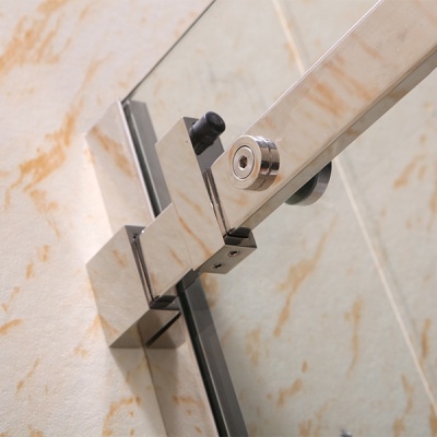 Душевой уголок Royal Bath RB8012B-L 120х80 без поддона профиль Хром стекло прозрачное