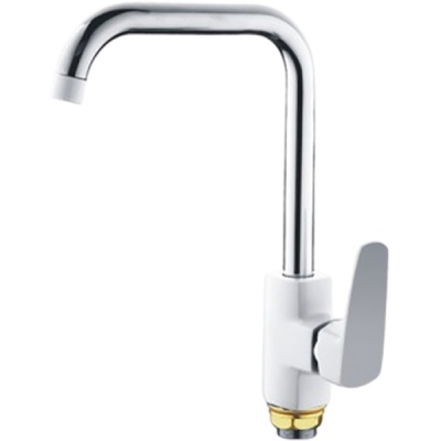 Смеситель для кухни Mixxus Missour 014-G MX0505 Белый матовый Хром Смеситель для кухни Mixxus Missour 014-G MX0505 Белый матовый Хром