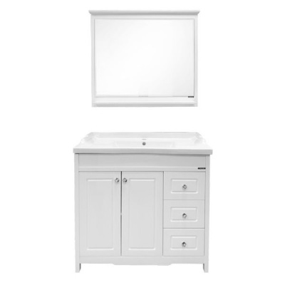 Зеркало Comforty Тбилиси 90 3132632 Белый глянец