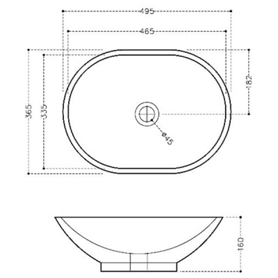 Раковина-чаша Jaquar Solo 50 SLS-WHT-6901 Белая