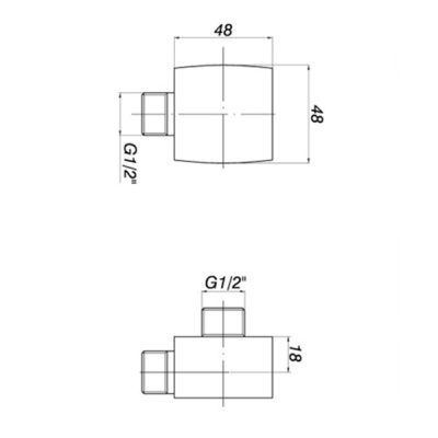Шланговое подключение GPD GGR04 Хром