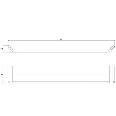 Держатель для полотенец Schein Watteau 12821 Хром