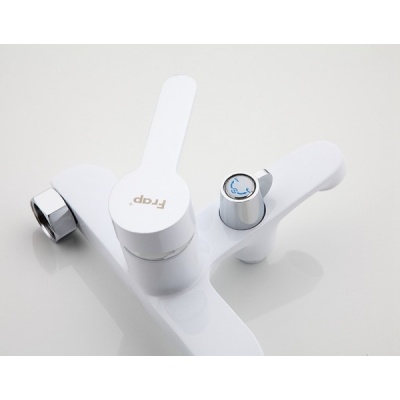 Смеситель для ванны Frap F324 Белый Хром