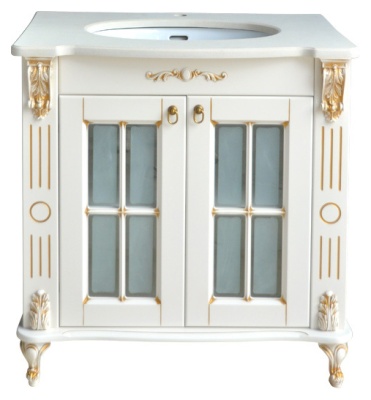 Тумба с раковиной Атолл Александрия K New Dorato (золото)